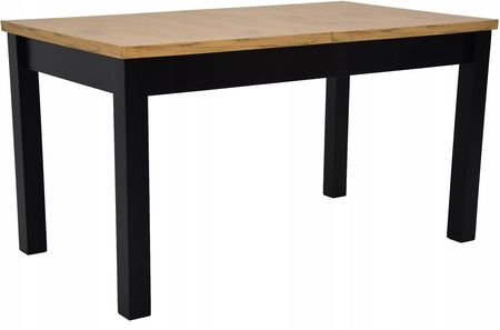 Solidny stół 80x140/240 cm czarny blat lancelot