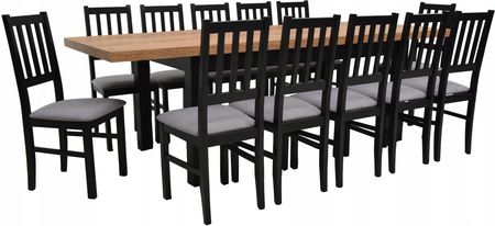 12 krzeseł B-4 stół rozkładany 90x170/250 Craft