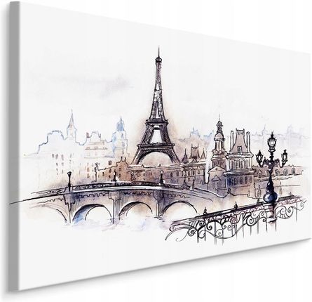 Obraz ścienny Paryż Wieża Eiffla akwarela 30x20