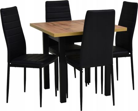 Zestaw stół 80x80 cm rozkładany i 4 krzesła