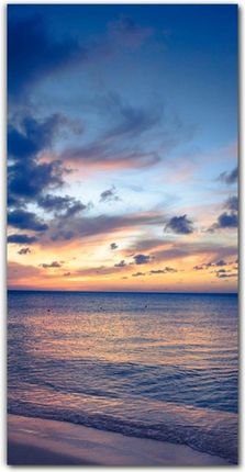 Obraz na szkle nowoczesny 70x140 Plaża niebo morze