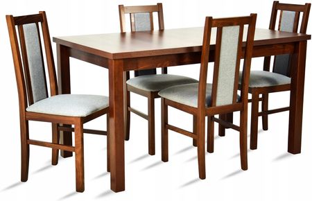 Zestaw Stół rozkładany 80x120x150 cm 4 krzesła