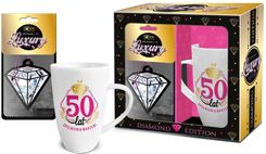 Creative Factory Kubek Baryłka Wysoki 400Ml + Zapach Samochodowy 50 Lat Spełnienia Marzeń Diamond Edition Nbc