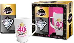 Creative Factory Kubek Baryłka Wysoki 400Ml + Zapach Samochodowy 40 Lat Spełnienia Marzeń Diamond Edition Nbc