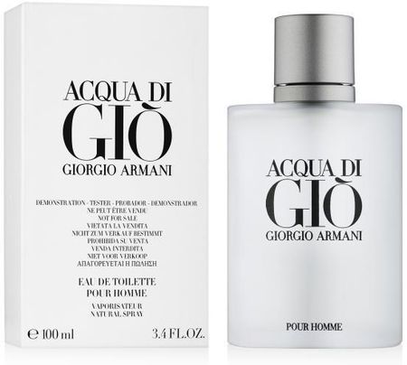 Giorgio Armani Acqua Di Gio Pour Homme Woda Toaletowa 100 ml TESTER Opinie i ceny na Ceneo.pl