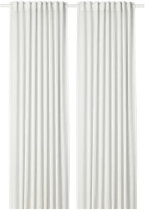 Ikea Hilja zasłona 2 szt. 145 x 300 cm Biały