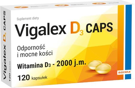 Biofarm Vigalex D3 Caps 2000 J.M. 120kaps.