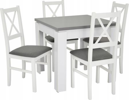 Stół 80x80 laminat i 4 krzesła X Inne Tkaniny