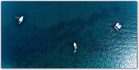 Hartowany Obraz Szklany Jacht Statek Ocean 100x50