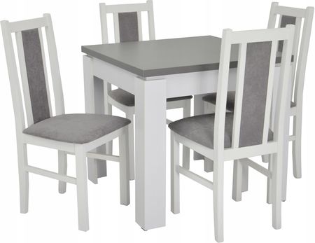 Stół 80x80 laminat i 4 krzesła Inne Tkaniny
