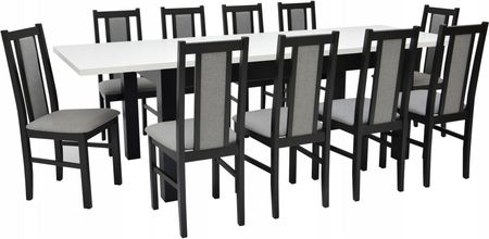 Stół 90x170/250 cm 10 krzeseł/ Wybór kolorów
