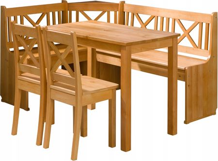Narożnik kuchenny X stół Krzesła Ławka zestaw