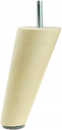 Noga nóżka drewniana skośna ze szpilką lakier 15cm