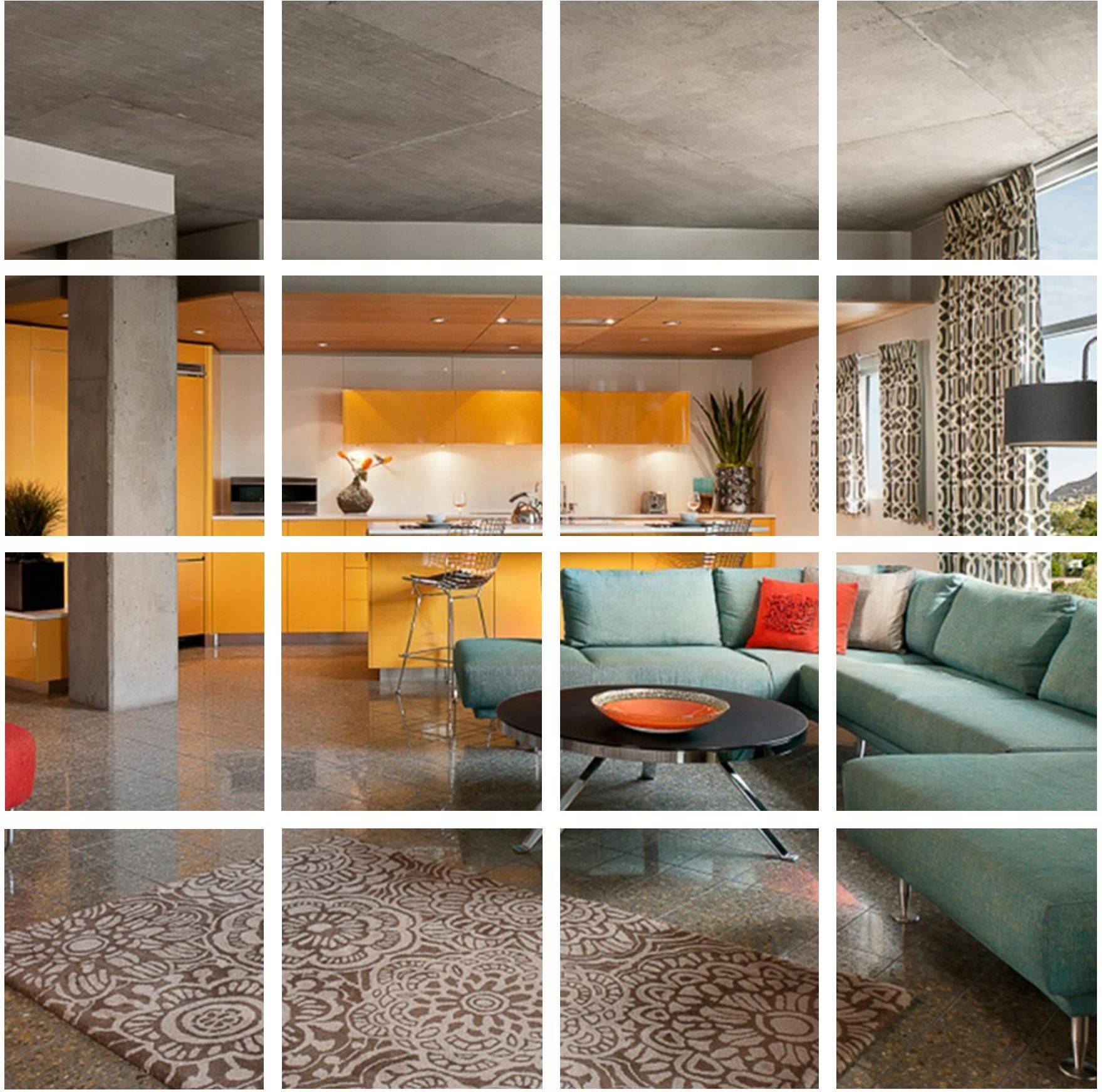 Set 3 Quadri Su Vetro 30x30cm - Decorazioni Moderne Per Parete Con Motivi Città E Arte - Foto 4