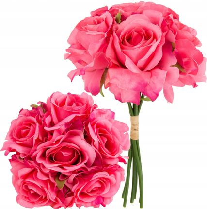 Bukiet Róż Sztuczne Kwiaty 6SZT Piękne Róż