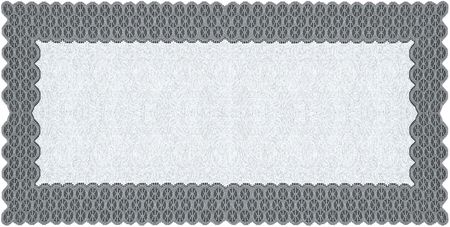Bieżnik Żakard Prostokąt Biały/szary 24900 60x120