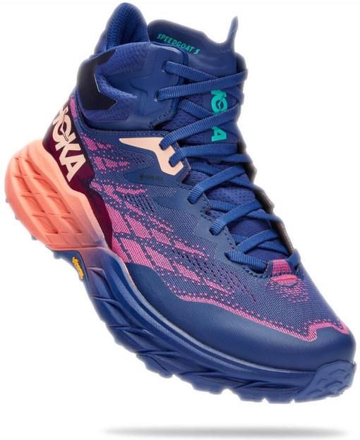 Hoka Speedgoat 5 Mid Gtx Women Bellwether Blue Camellia - Ceny I Opinie ...