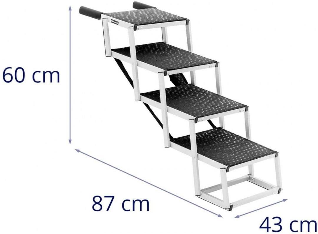 Wiesenfield Schody Dla Psa Sk Adane Aluminiowe Cm Do Kg Stopnie