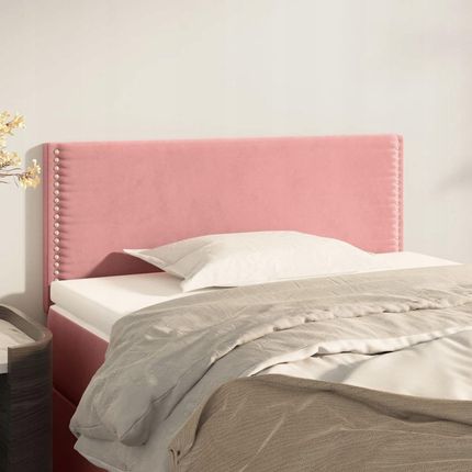 vidaXL Zagłówek do łóżka, różowy, 80x5x78/88 cm
