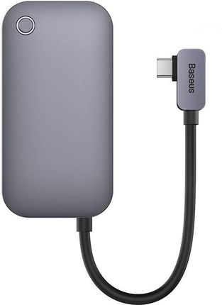 Baseus PadJoy Series Hub 4w1 USB-C do USB 3.0 + HDMI + USB-C PD + jack 3.5mm (Szary) (WKWJ000013)