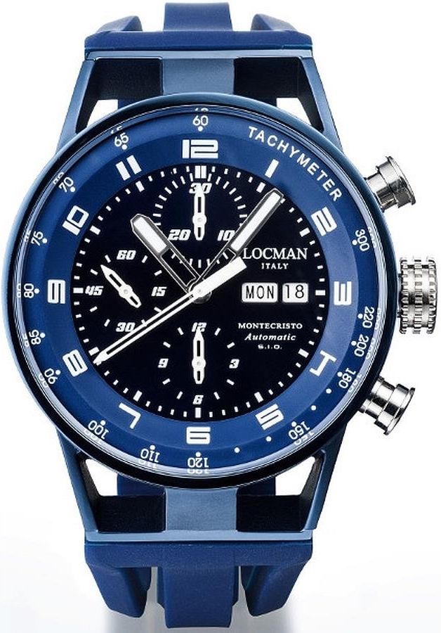 Locman Orologio Uomo Nuovo Stealth – Quarzo, Cassa In Titanio/acciaio PVD, Cinturino Silicone Blu, Vetro Minerale Antigraffio, 5 ATM