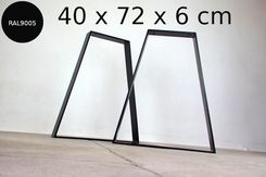 Zdjęcie NOGI NÓŻKI METALOWE STOŁOWE CZARNE SZER.40 CM STÓŁ LOFT - Chełmek