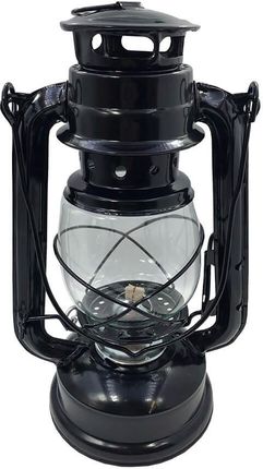 Lampa Naftowa Ogrodowa Czarna 24cm Z Knotem