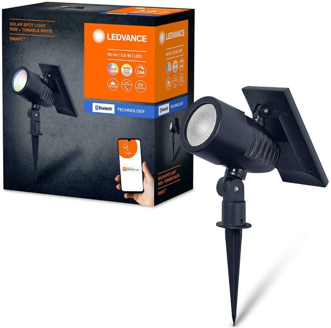 Lampa Ogrodowa Inteligentna Solarna Wbijana Reflektor Cct Rgb Ip Smart Bluetooth Ledvance