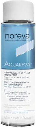 Noreva Laboratoires Nawilżający Dwufazowy Płyn Do Demakijażu Aquareva Moisturizing Bi Phasic Makeup Remover 125ml