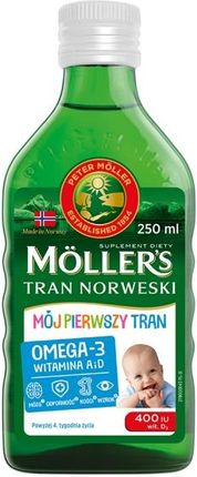Moller's Tran norweski Mój Pierwszy Omega 3 dla dzieci 250 ml