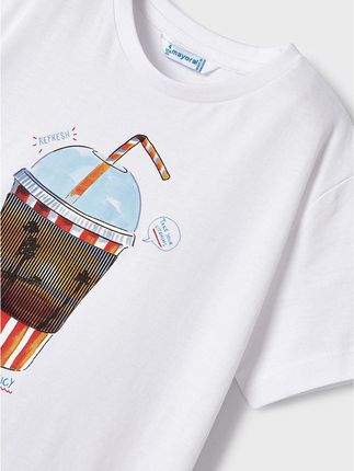 Mayoral T-Shirt 3014 Biały - zdjęcie 4