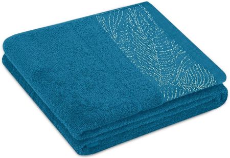 Ameliahome Ręcznik Bellis Niebieski 70X130