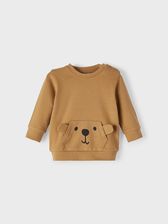 NAME IT Bluza 13212774 Brązowy Regular Fit