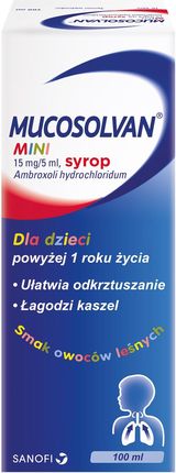Mucosolvan Mini Syrop dla dzieci 15 mg/5 ml 100ml