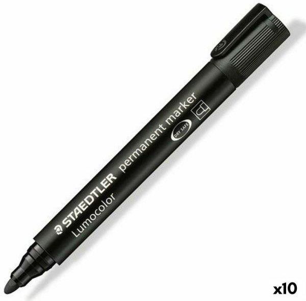 Staedtler Marker Permanentny Lumocolor 352 9 Czarny (10 Sztuk) Ceny i