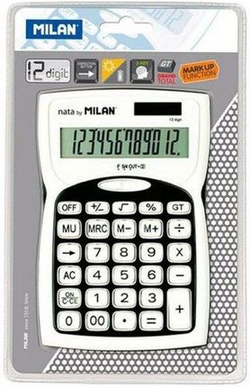 Kalkulator Milan Czarny Biały (15 2X10X3 7 Cm)
