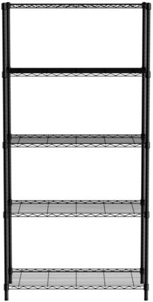 Regał Magazynowy Skręcany 5 Półkowy Czarny 91X45X183Cm Hendi 812990