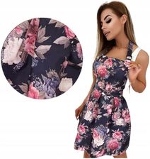 Zdjęcie Fartuch Kosmetyczny Verona Granatowe Peonie Damski - Kęty