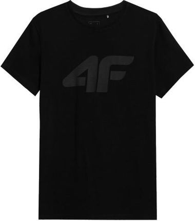 Męska koszulka sportowa 4F SS23 TSHM537 czarny 20S M