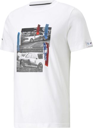 Męska Koszulka z krótkim rękawem Puma Bmw Mms Car Graphic Tee 53814002 – Biały