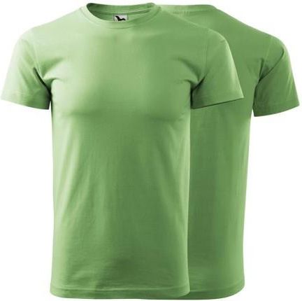 Koszulka groszkowa z krótkim rękawem z logo na sercu męska z nadrukiem logo firmy 160g BASIC129 kolor 39 koszulka krótki rękaw