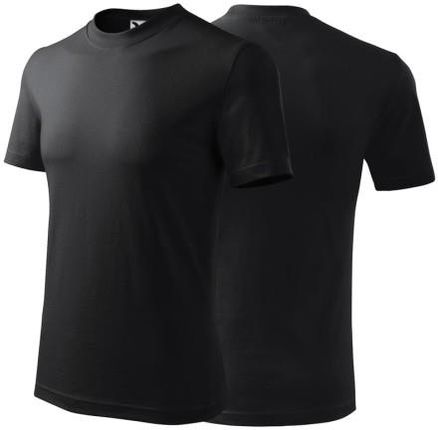 Koszulka ebony gray z krótkim rękawem z logo na sercu unisex z nadrukiem logo firmy 200g HEAVY110 kolor 94 koszulka krótki rękaw