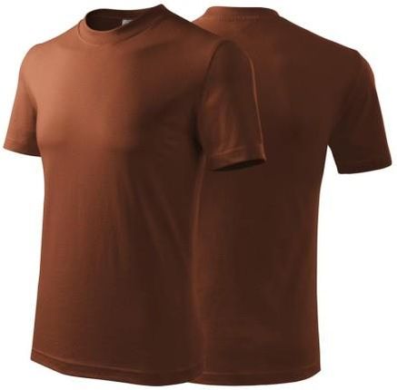 Koszulka czekoladowa z krótkim rękawem z logo na sercu unisex z nadrukiem logo firmy 200g HEAVY110 kolor 38 koszulka krótki rękaw