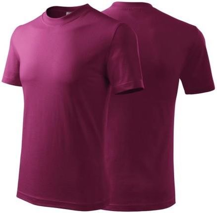 Koszulka fuksjowa z krótkim rękawem z logo na sercu unisex z nadrukiem logo firmy 200g HEAVY110 kolor 43 koszulka krótki rękaw
