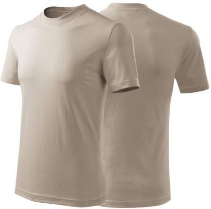 Koszulka lodowo siwa z krótkim rękawem z logo na sercu unisex z nadrukiem logo firmy 200g HEAVY110 kolor 51 koszulka krótki rękaw