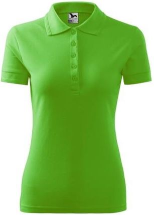 Koszulka green apple polo z logo na sercu damska z nadrukiem logo firmy 200g 210 kolor 92 koszulka polo