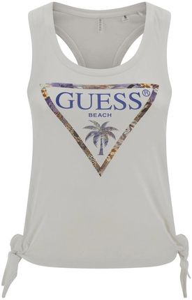 Damska Koszulka Guess Side Knots Logo Tank Top E3Gp01K46D1-P7Fm – Biały