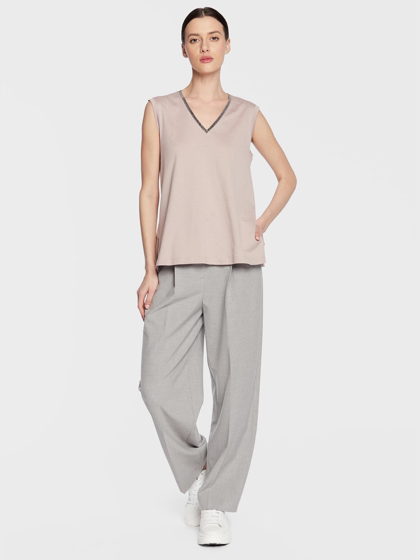 hi-yan⭐︎ Fabiana Filippi Top JED273W138 Różowy Regular Fit - Ceny i