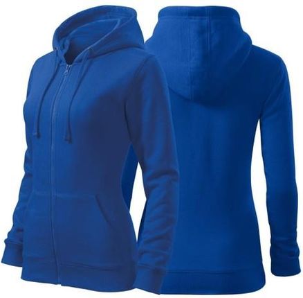 Bluza chabrowa damska z logo na sercu z nadrukiem logo firmy 300g 411 kolor 05 bluza trendy zipper