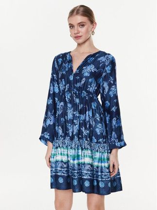 Replay Sukienka codzienna W9602.000.73950 Niebieski Regular Fit